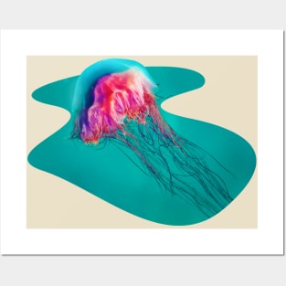 Galactic Jellyfish Posters and Art